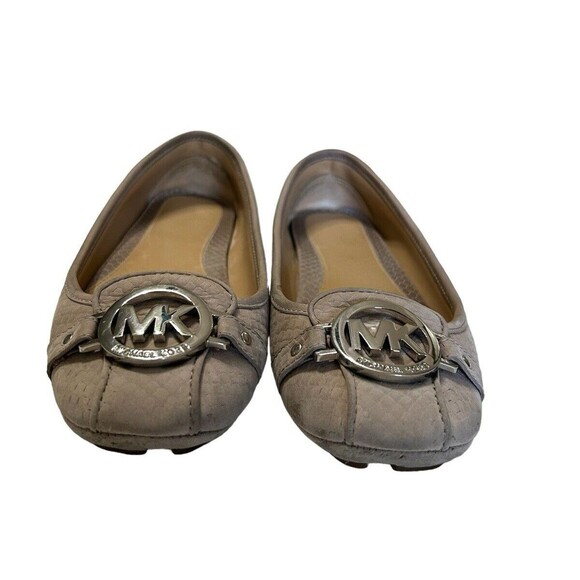 Michael Kors Womens 6.5M Fulton Moc Ballet Flat Suede Leather Gray  Shoes - Picture 5 of 11